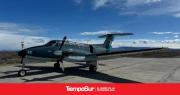 Aviones de instrucción de la Armada sobrevolaron El Calafate
