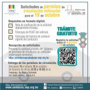 TED Santa Cruz recibe solicitudes para permisos de circulación de vehículos en la jornada de la segunda vuelta electoral