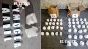 Secuestran velas aromáticas y letras de yeso impregnadas con cocaína