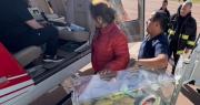 Imágenes exclusivas: así fue el traslado del bebé mellizo y recién nacido en Barreal
