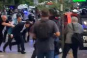 Moretti tuvo que huir de la sede de San Lorenzo en un patrullero