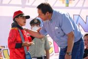 Arce inició en Sucre el pago del bono Juancito Pinto