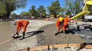 Avanza la obra integral de refacción y ampliación de la Avenida Hipólito Yrigoyen