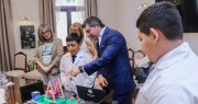 El gobernador Orrego recibió a los alumnos sanjuaninos ganadores del primer premio nacional de robótica