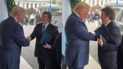 El halago que no se vio: qué le dijo Javier Milei a Donald Trump tras arribar a la Casa Blanca