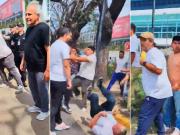 ¿Entendieron el mensaje?: batalla campal entre taxistas y choferes de aplicación por los pasajeros de Aeroparque