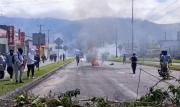 Heridos durante protestas en Otavalo, Ecuador