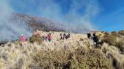 Incendio en faldas del Tunupa deja 125 familias afectadas
