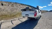 Volcó y desbarrancó un empleado municipal en la Ruta 43