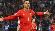 Cristiano Ronaldo marcó un doblete con Portugal y logró otro increíble récord