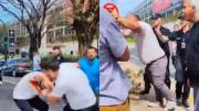 Video: brutal pelea entre conductores de apps y taxistas en Aeroparque