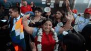 Ruth Nina sale de la cárcel de Cochabamba tras dos meses por sus dichos de contar muertos en lugar de votos