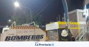 Alarma en Pocito por el incendio de cables de alta tensión