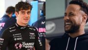 Franco Colapinto y Neymar, juntos en la previa del Gran Premio de Estados Unidos