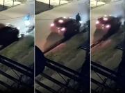 Así ataca la banda del auto rojo en La Matanza: atropellan a las víctimas con un auto y los saquean cuando están heridos en el piso