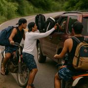 Surfistas devolvieron bolsos caídos en Ocumare, Aragua