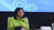Delcy Rodríguez, desmintió este jueves haber negociado con Estados Unidos por la supuesta salida del presidente Nicolás Maduro del poder