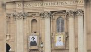 El Vaticano exhibe los retratos de José Gregorio Hernández y Carmen Rendiles en vísperas de su canonización