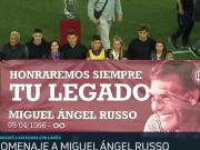 El emotivo homenaje de Lanús para Miguel Ángel Russo: su familia estuvo en el estadio y también los jugadores del ascenso del 92