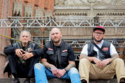 Mirá las fotos de los Hell's Angels recorriendo la ciudad: visitaron bares, llenaron hoteles y fueron a la Catedral de La Plata