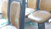 De milagro no fue peor: una piedra destrozó el vidrio del colectivo y una estudiante terminó herida en Orán