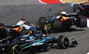El desafortunado accidente de Lando Norris y Oscar Piastri en la largada de la sprint de Estados Unidos