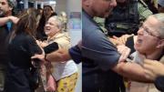 Así fue la violenta agresión de una libertaria a un fotógrafo: “Andate de mi ciudad, kukardo de mierda”