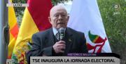 TSE inaugura jornada electoral e insta a los bolivianos a decidir el futuro del país con responsabilidad