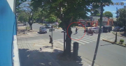El momento exacto en que comenzó el enfrentamiento entre Hells Angels y Tehuelches en La Plata