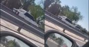 El video: pánico por un hombre que manejaba en contramano por la Circunvalación