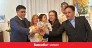 El gobernador Claudio Vidal es padrino del pequeño Noah 