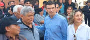 El expresidente Jaime Paz votó en San Lorenzo, lo acompañó, Rodrigo Paz, su hijo, aspirante a la Presidencia