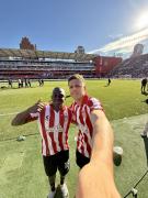 El gesto y la referencia de Carrillo al difícil momento de Gimnasia: Un poco de respeto viene bien