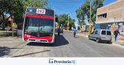 Un ciclista resultó herido tras chocar con un colectivo en Santa Lucía