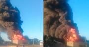 Santa Cruz: Incendio afecta un taller en el octavo anillo