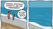 El saludo de la abuela, la nueva tira de Chelo Candia en el Voy