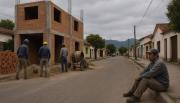 La construcción, en un momento crítico con una caída del 50%