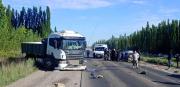 Choque frontal sobre Ruta 151, cerca del ingreso a Cipolletti: tránsito complicado, Policía trabaja en el lugar