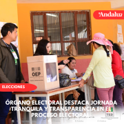 Órgano Electoral destaca jornada tranquila y transparencia en el proceso electoral