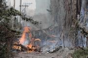 Cinco Saltos con problemas de agua: un incendio de pastizales afecta la estación de bombeo