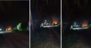 Incendio, piedrazos y tiros en La Plata en medio de una brutal noche de furia