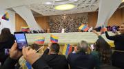 Las fotos que publicó Carmen Meléndez de su audiencia con el papa León XIV