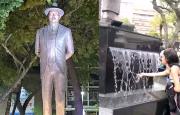 Venezolanos se llevan agua de la fuente de la estatua de José Gregorio Hernández: La fe mueve montañas
