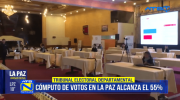 Avanza el cómputo de votos en La Paz y se prevé resultados finales hasta el miércoles