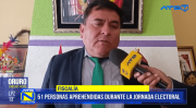 Ministerio Público de Oruro aprehende a 16 personas con mandamiento durante la jornada electoral