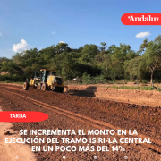 Se incrementa el monto en la ejecución del tramo Isiri-La Central en un poco más del 14%
