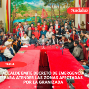 Alcalde emite decreto de emergencia para atender las zonas afectadas por la granizada