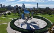 Cada vez falta menos: el megaoperativo para restaurar la Floralis Genérica de Buenos Aires