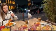 Salieron a comer a un restaurante en Roma y lo que apareció en su cena romántica los dejó en shock