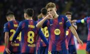 Barcelona aplasta a Olympiacos con goleada y un hat-trick de Fermín López